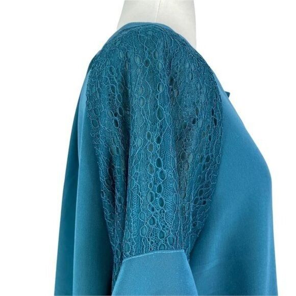 Halston Xl Blouse New With Tags Long Sleeve - Picture 4 of 7